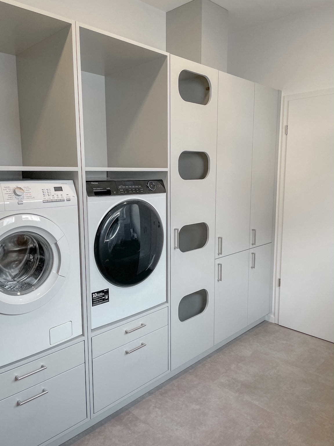 Einbaumöbel für Waschmaschine und Trockner