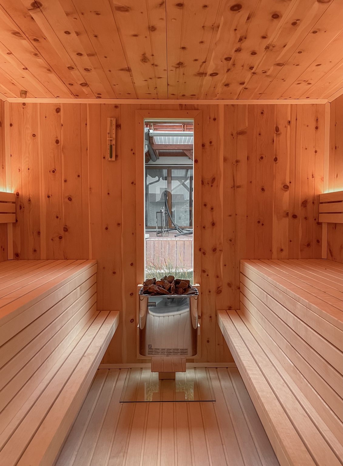 Sauna mit Holzverkleidung